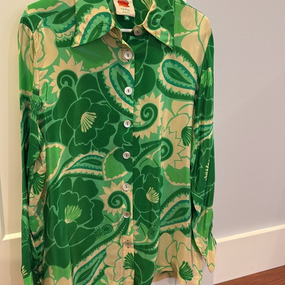 Farm Rio Satin Shirt - Picture 3 of 4